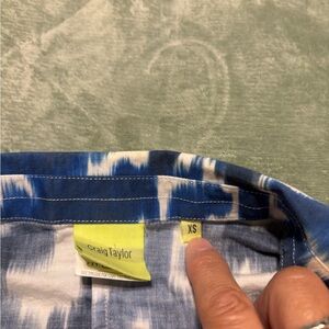 Blue Tie-Dye Asymmetrical Women’s Dress#5